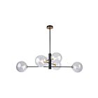 Lustre Artcraft Aurelia AC11766VB 40W 6 lumières Noir mat