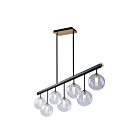 Artcraft Aurelia AC11767VB 7-Lights 280W Matte Black Island Pendant