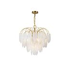 Artcraft Alessia AC11781BR 10-Lumières 600W Laiton brossé Lustre sur chaîne