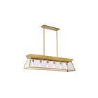 Artcraft AC11854BB Lucian 6-Lumières 360W Laiton brossé Luminaire Suspendu