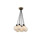 Artcraft AC11877SW Gem 7-Lumières 280W Noir Suspend à cordon