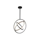 Artcraft Trilogy AC6741BB 75W Black LED Pendant
