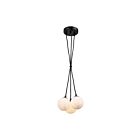 Artcraft AC7463BK Camila 3-Lumières 30W Laiton brossé Suspend à cordon