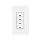 Leviton DLDNK-4W Contrôleur de salle à clavier Bluetooth à 4 boutons Lumina Rf blanc