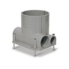 Leviton FBBOx-GY Système de boîte de sol en béton gris à 2 groupes