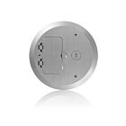 Leviton FBC1F-N Plaque de recouvrement Br Système de boîte de sol en béton 1Dec Couvercle rabattable 1Data