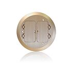 Leviton FBC2F-B Plaque de recouvrement Bs pour système de boîtes de sol en béton, couvercles rabattables à 2 décembre