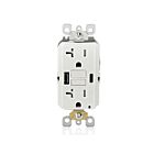 Leviton GUAC2-W 20A Réceptacle