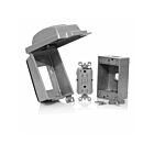 Leviton IUM1V-KBG Gris Vert. Couvercle/boîte/auto-test du kit inviolable pendant l'utilisation 