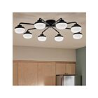 Kichler 52608BK 8-Lumières Noir 32W Plafonnier