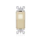 Leviton L5613-2I Interrupteur Lumineux Led Decora 3W 15A Ivoire