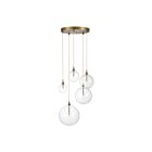 Suspendu Savoy House Meridian M10099Nb 5 Lumières 10W Laiton Naturel