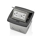Leviton PFGF2-MB Boîte de sol escamotableAvec Gfci 20A Mnoir