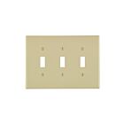 Leviton PJ3-I Plaque murale 3 gangs ivoire Pb1/25/100