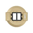 Leviton PTC2F-B Couvre-sol à couvercle rabattable Decora à 2 groupes