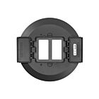 Leviton PTC2F-E Couvre-sol à couvercle rabattable Decora à 2 groupes