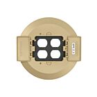 Leviton PTC2x-B Couvre-sol à couvercle rabattable duplex à 2 groupes