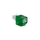 Leviton SRJPB-G Bloqueur De Port Srj Vert