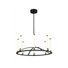 Lustre Artcraft Infiniti SC13088BB 56W 8 lumières Noir mat