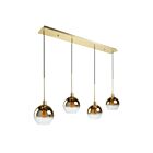 Suspendu pour îlot Artcraft Morning Mist SC13284GD 100W 4-lumières or