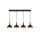 Artcraft Dash SC13354BK 4-Lights 400W Black Island Pendant