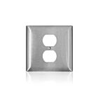 Leviton SS748-40 Plaque murale standard 1 duplex série C 302/304 2-Gg en acier inoxydable