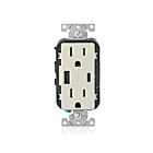 Leviton T5633-T Chargeur USB à prise inviolable 15A 