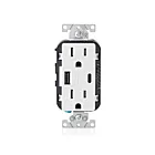 Leviton T5633-W Chargeur USB à prise inviolable 15A 