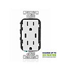 Leviton T5635-W Chargeur USB Cc à prise inviolable 15A 