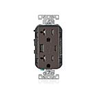 Leviton T5833-B Type de prise duplex à combinaison Br, chargeur USBpt à C.A. 20A125V 