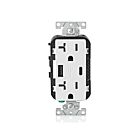 Leviton T5833-W Type chargeur à C.A. Usbpt de prise duplex de combinaison blanche 20A125V 
