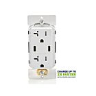 Leviton T5836-W Chargeur Usb Type Hp Cc 20A Tr Recpt