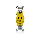 Leviton W5361-Y Prise unique résistante aux intempéries 