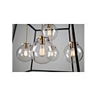 Suspendu Artcraft Bridgetown AC11605VB 100W 5-lumières noir et laiton 