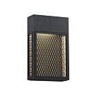 Lanterne murale d'extérieur LED Access Lighting Metro 20063LEDDMG-BL-GLD 9W noir et or