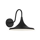 Access Lighting 20381LEDDMG-BL Pella 12W Noir LED Lanterne murale d'extérieur