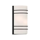 Applique murale Incandescence Access Lighting Cassi 20416-MBL-OPL 120W Noir mat
