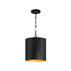 Access Lighting 23790-MBL Knox 1-Lumière Incandescence 60W Noir mat Suspendu