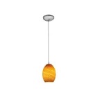 Suspendu Access Lighting Brandy FireBird 28023-1C-BS-AMBFB 100W acier brossé