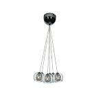 Suspendu à lumières groupées Access Lighting Aeria 52077-CH-CLR 140W 7 Lumières chrome