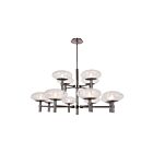 Lustre LED Access Lighting Grand 52094LEDDLP-BS-CLR 48W 12 Lumières acier brossé