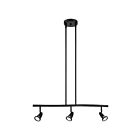 Suspendu ou plafonnier semi-encastré ajustable LED Access Lighting Cobra 52205LEDDLP-BL 15.9W 3 Lumières noir