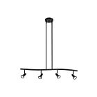 Suspendu ou plafonnier semi-encastré ajustable LED Access Lighting Cobra 52206LEDDLP-BL 22W 4 Lumières noir