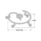Éclairage sur rail ajustable LED Access Lighting Mirage 52222LEDDLP-BRZ 21.2W 4 Lumières bronze