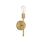 Access Lighting 62318LEDDLP-ABB Iconic II 1-Lumière 7W Laiton antique brossé Applique murale