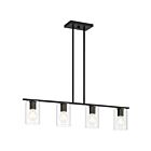 Suspendu Access Lighting Oslo 62586LEDDLP-MBL-CLR 34W 4-Lumières Noir mat
