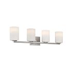 Luminaire de vanité Access Lighting Sienna 62624-BS-OPL 240W 4 Lumières Acier brossé