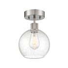 Plafonnier semi encastré LED Access Lighting Port Nine Burgundy 63148LEDDLP-BS-SDG  9W Acier brossé