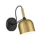 Lampe de lecture LED Access Lighting Ponti 72018LEDD-AWB 7W Laiton antique brossé avec noir