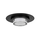 Alteck Lighting AFM0012-3CCT-W-BK Sable noir LED Plafonnier encastré